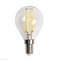 Лампа FL-LED Filament G45 6W E14 3000К 220V 600Лм 45*75мм FOTON_LIGHTING  -    шарик прозрачная 606518 - фото 41757