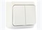 Выключатель 2-кл. откр. уст. 10А/250В  бел. ЭТЮД BA10-002B. - фото 41901