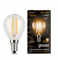 Лампа Gauss Filament Шар 5W 420lm 2700К Е14 LED 1/10/50 105801105 - фото 43410