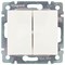 Выключатель  2-кл. 10А, 250В белый VALENA 774405 - фото 43510