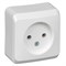 Розетка откр. уст. без з/к 16А/250В бел. ЭТЮД PA16-001B - фото 44935