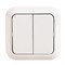 Выключатель 2 кл накладной Siva Ustu 45103 - фото 49395