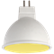 Ecola MR16   LED color  7,0W  220V GU5.3 Yellow Желтый матовое стекло (композит) 47х50 M2TY70ELC - фото 49917