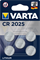 Батарейки литиевые VARTA ELECTRONICS CR 2025 (блистер 5шт) 4008496850891 - фото 56386