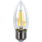 Свеча Ecola candle   LED Premium  6,0W  220V E27 2700K 360° filament прозр. нитевидная   (Ra 80, 100 Lm/W, КП=0) 96х37 N7QW60ELC-1 - фото 57693