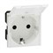 Mosaic Розетка с заземлением с крышкой 077219 - фото 59861