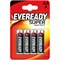 Батарейки ENERGIZER EVEREADY АА/R6 BL4 (блистер 4шт) 7638900083590-1 - фото 62293