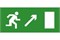 Эвакуационный знак ЭП04 Направо вверх 140x280 мм ЭП04 140280 - фото 70080