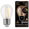 Лампа Gauss Filament Шар 5W 420lm 2700К Е27 диммируемая LED 1/10/50 105802105-D - фото 70361