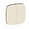 Лицевая панель выключателя 2кл слон. кость VALENA ALLURE 755026 - фото 70584