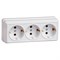 Розетка 3 О/П IP20 с з/к РС23-3-ОБ 16А трехместная серия ОКТАВА (белый) (уп. 20 шт.) ERO31-K01-16-DC - фото 71088