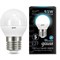 Лампа Gauss Шар 9.5W 950lm 4100K E27 LED 1/10/100 105102210 - фото 71965