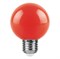 Лампа светодиодная LED 3вт Е27 красный шар G60 (LB-371) 25905-1 - фото 72788