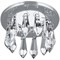 Светильник Gauss Brilliance PT001, Кристалл/Хром, Gu5.3 1/30 PT001 - фото 73557