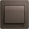 GLOSSA Выключатель одноклавишный схема 1 шоколад в сборе GSL000812 - фото 74005