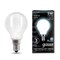 Лампа Gauss Filament Шар 5W 450lm 4100К Е14 milky LED 1/10/50 105201205 - фото 74036