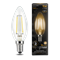 Лампа Gauss Filament Свеча 9W 680lm 2700К Е14 LED 1/10/50 103801109 - фото 74869