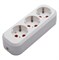 Розетка переносная STEKKER PST16-310-20 (разборная) на 3 гнездо, с заземлением. Материал: полипропил 39011 - фото 75729