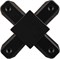 Коннектор Х-образный  для шинопровода , черный, LD1002 10331 - фото 76254