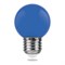 Лампа светодиодная, (1W) 230V E27 синий G45, LB-37 25118 - фото 77127