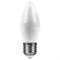 Свеча Лампа светодиодная FERON LB-570, C37 ( ), 9W 230V E27 2700К (белый теплый), рассеиватель матовый 25936 - фото 77180
