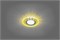 Светильник потолочный встраиваемый (ИВО) FERON CD972, с LED подсветкой MR16 G5.3, желтый, круг, 90*9 28601 - фото 78977