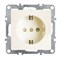 Розетка 1-местная с/з (механизм), серия Эрна, PST16-9110-02, слоновая кость 39328 - фото 79979