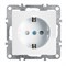 Розетка 1-местная с/з (механизм), серия Эрна, PST16-9110-01, белый 39317 - фото 80157