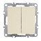 Выключатель 2-клавишный (механизм), серия Эрна, PSW10-9104-02, слоновая кость 39323 - фото 80440