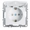 Розетка 1-местная с/з с крышкой (механизм), серия Эрна, PST16-9112-01, белый 39319 - фото 81131