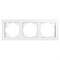 Рамка горизонтальная 3-местная, серия Катрин, GFR00-7003-01, белый 39256 - фото 82857