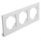 Рамка горизонтальная 3-местная, серия Катрин, GFR00-7003-01, белый 39256 - фото 82858