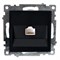 Розетка компьютерная 1-местная RJ-45 (механизм), серия Катрин, GLS00-7107-05, черный 39613 - фото 83094
