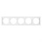 Рамка горизонтальная 5-местная, серия Катрин, GFR00-7005-01, белый 39637 - фото 83802