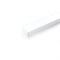 Профиль алюминиевый "Линии света" накладной, белый, CAB257 с матовым экраном, 2 заглушками, 4 крепежами в комплекте 10373-1 - фото 83930