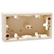 Коробка для накладного монтажа VALENA   2 поста слоновая кость (776132) 776132 - фото 85079