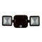 прожектор LEDV BATTERY LED SPOTLIGHT DOUBLE BK 10W 480lm 4000K сенсор  4058075227361 - фото 85776