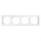 Рамка горизонтальная 4-местная, серия Катрин, GFR00-7004-01, белый 39257 - фото 85804