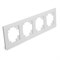 Рамка горизонтальная 4-местная, серия Катрин, GFR00-7004-01, белый 39257 - фото 85805