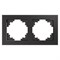 Рамка горизонтальная 2-местная, серия Катрин, GFR00-7002-06, графит 39540 - фото 86266